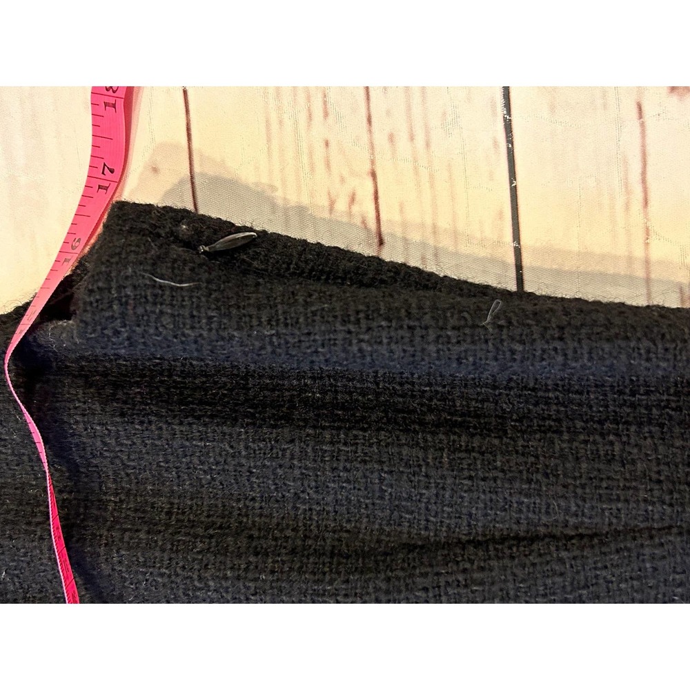 J. Crew Vintage Wool Business Career Black Dress Size 8 Classic Neutral Style - Picture 7 of 10